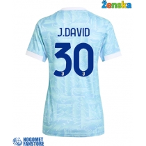 Juventus Jonathan David #30 Gostujuci Dres za Ženska 2025-26 Kratak Rukav